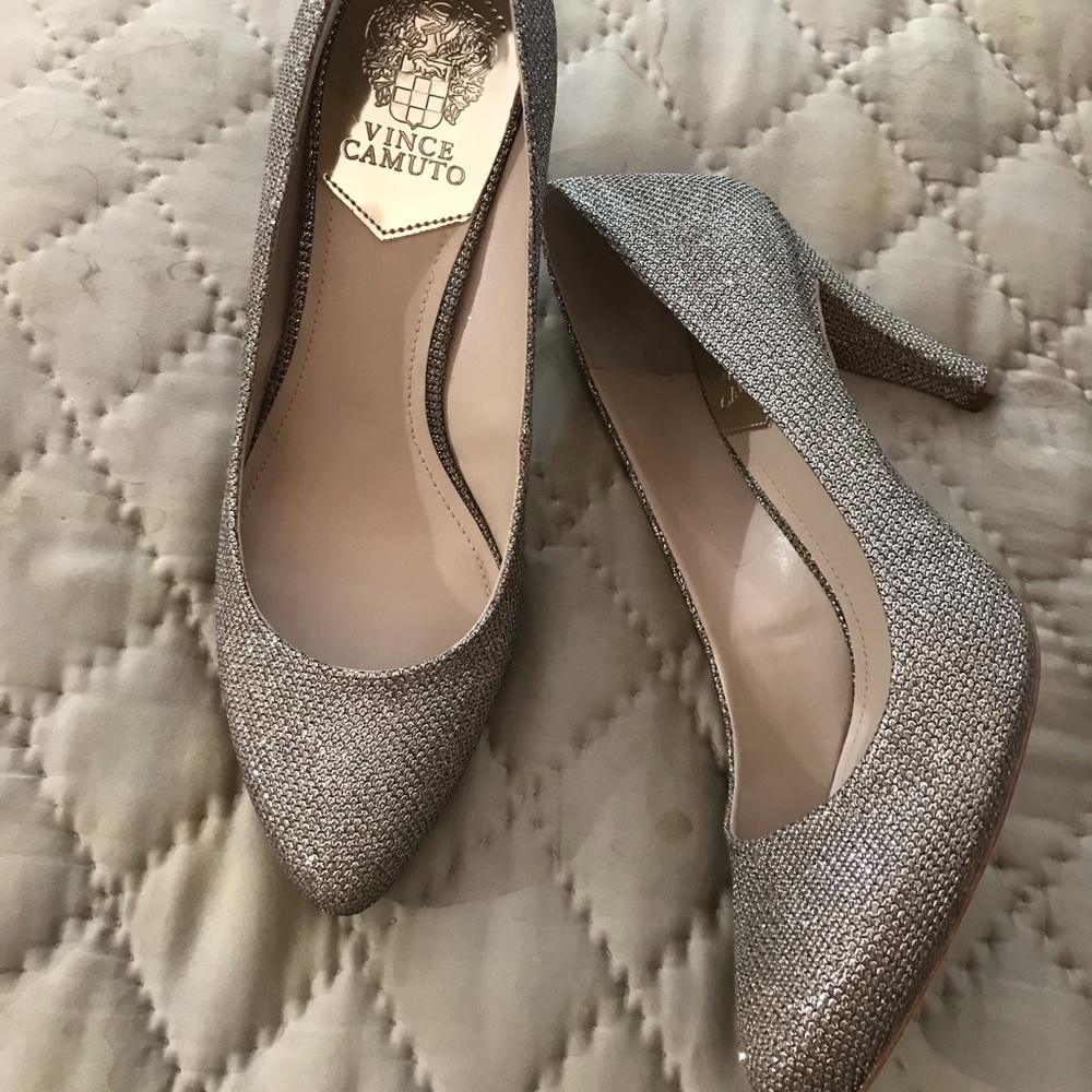 Very sparkly silver shoes